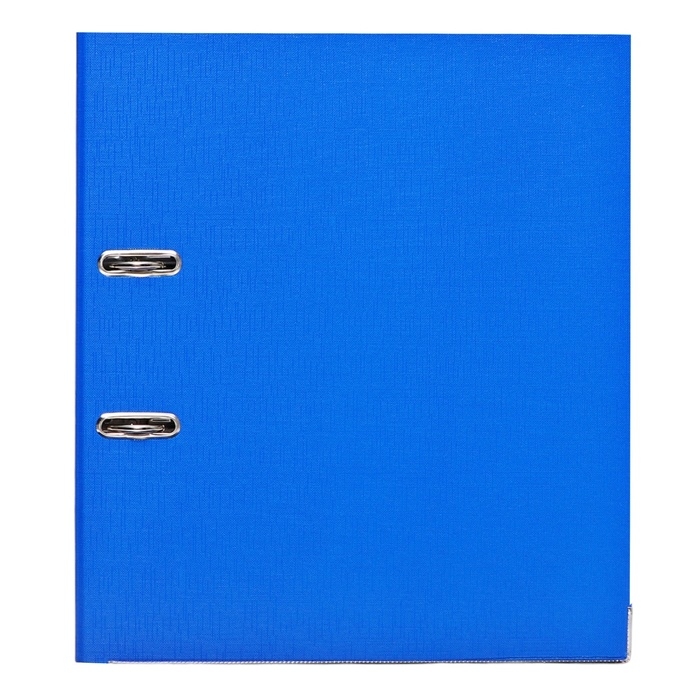 Папка-регистратор А4, 50 мм, Calligrata, ПВХ, тиснение Папка-регистратор А4, 50 мм, Calligrata, ПВХ, тиснение "лен", металлическая окантовка, карман на корешок, собранная, синяя, микс