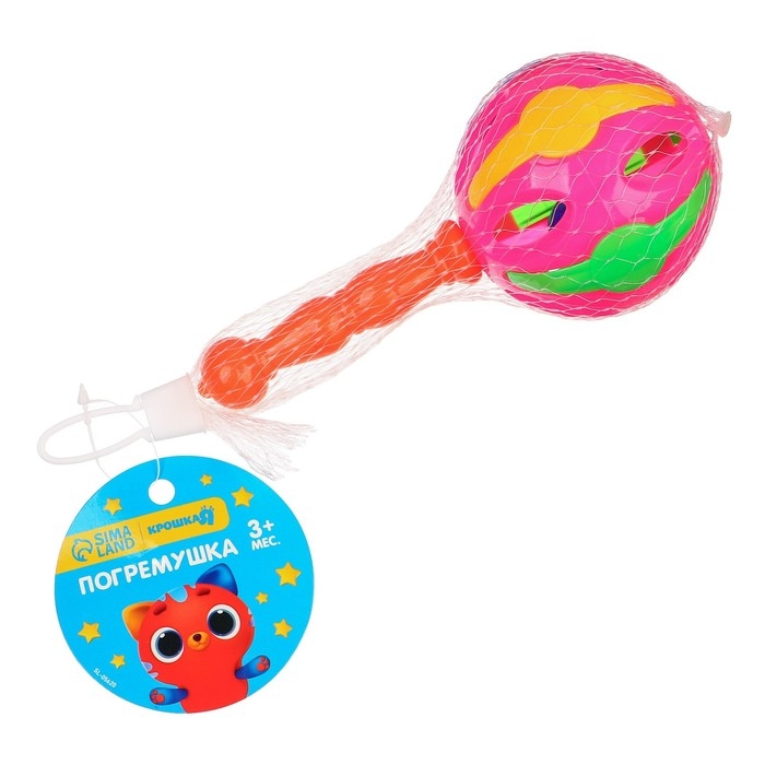 Погремушка «Яркий маракас», 17 см, цвет МИКС, Крошка Я Погремушка «Яркий маракас», 17 см, цвет МИКС, Крошка Я