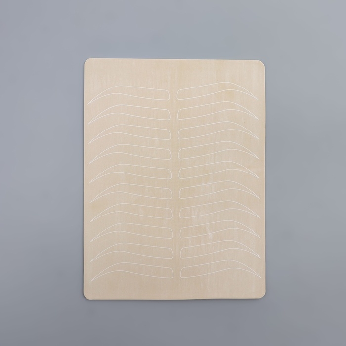 Искусственная кожа для тату и татуажа бровей, 19 × 14,5 см, цвет бежевый Искусственная кожа для тату и татуажа бровей, 19 × 14,5 см, цвет бежевый