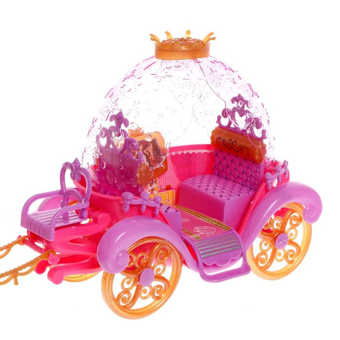 Карета для кукол «В сказочном мире» с лошадью, МИКС Карета для кукол «В сказочном мире» с лошадью, МИКС