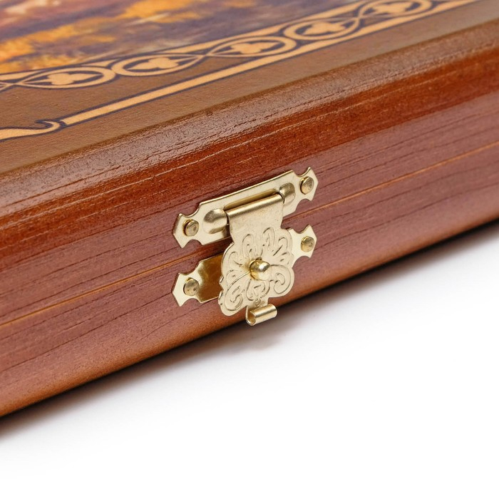 Нарды деревянные большие, с шашками Нарды деревянные большие, с шашками "Горы", настольная игра, 60 х 60 см