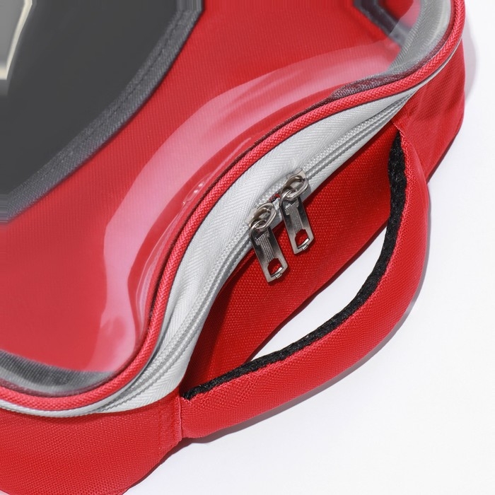 Рюкзак для переноски кошек, прозрачный, 32 х 28 х 42 см, красный Рюкзак для переноски кошек, прозрачный, 32 х 28 х 42 см, красный