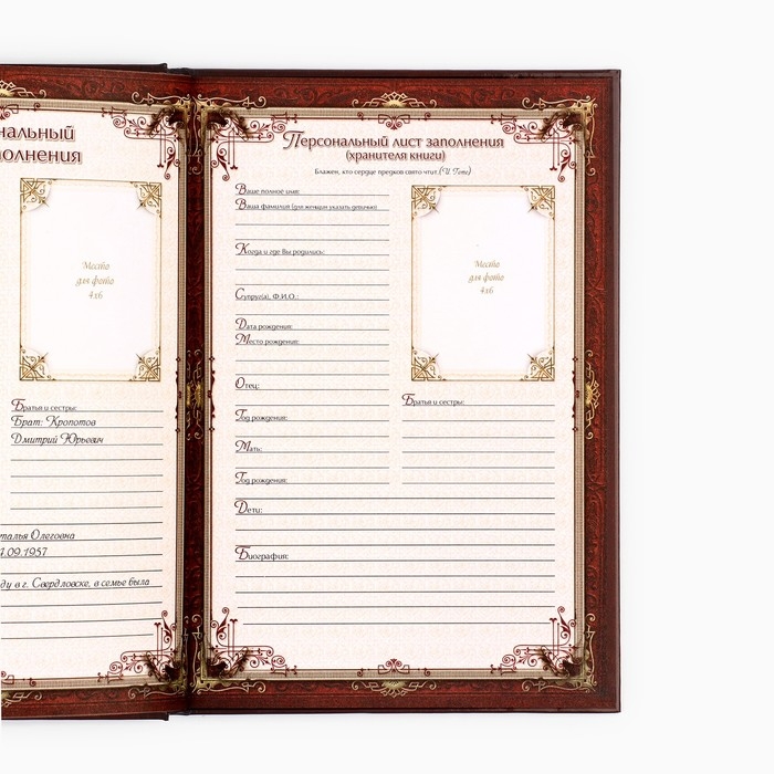 Родословная книга в шкатулке с деревом «Книга моей семьи», 20 х 26 см.