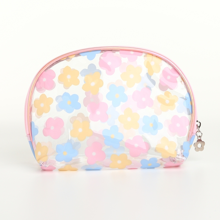 Набор косметичек 2 в 1 на молнии, цвет розовый