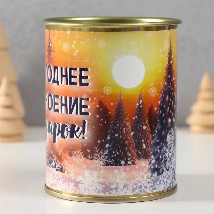 Копилка-банка металл  Копилка-банка металл "Новогоднее настроение в подарок"