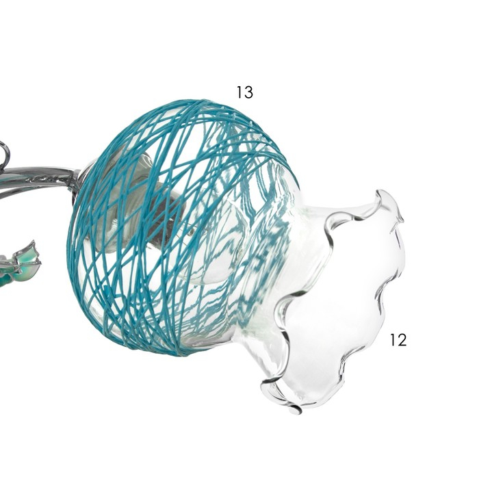 Люстра Люстра "Вернали" 3 лампы 40W E27 основание хром 47х47х28 см