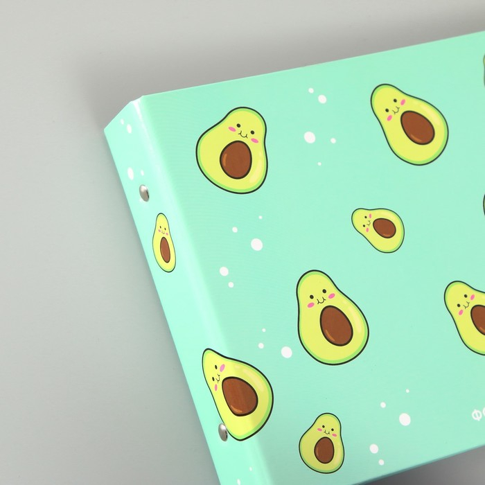 Фотоальбом 25 листов (уголки+кольца)  Фотоальбом 25 листов (уголки+кольца) "Авокадо" 27х19 см