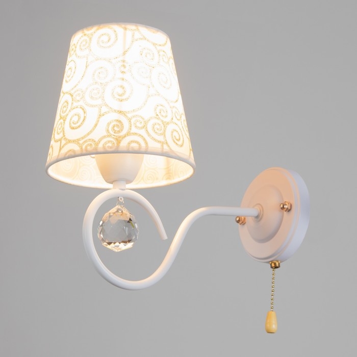 Бра "Джема" 1х40Вт E14 белый  патинированное 20х15х26 см.