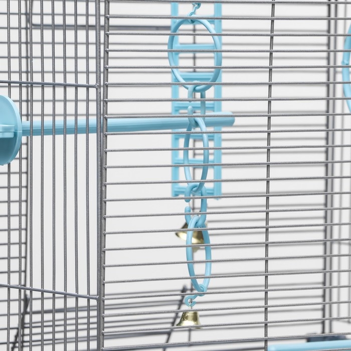 Клетка для птиц Клетка для птиц "Пижон" №101-Б, разборная, 42 х 30 х 65см (укомплект.) бирюзовая