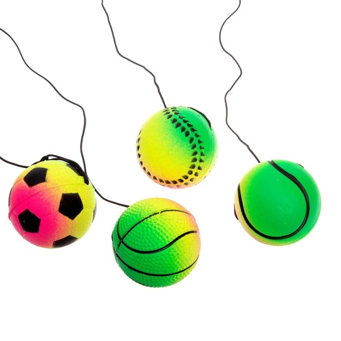 Мяч «Попрыгун», мягкий, 6 см, на резинке Мяч «Попрыгун», мягкий, 6 см, на резинке
