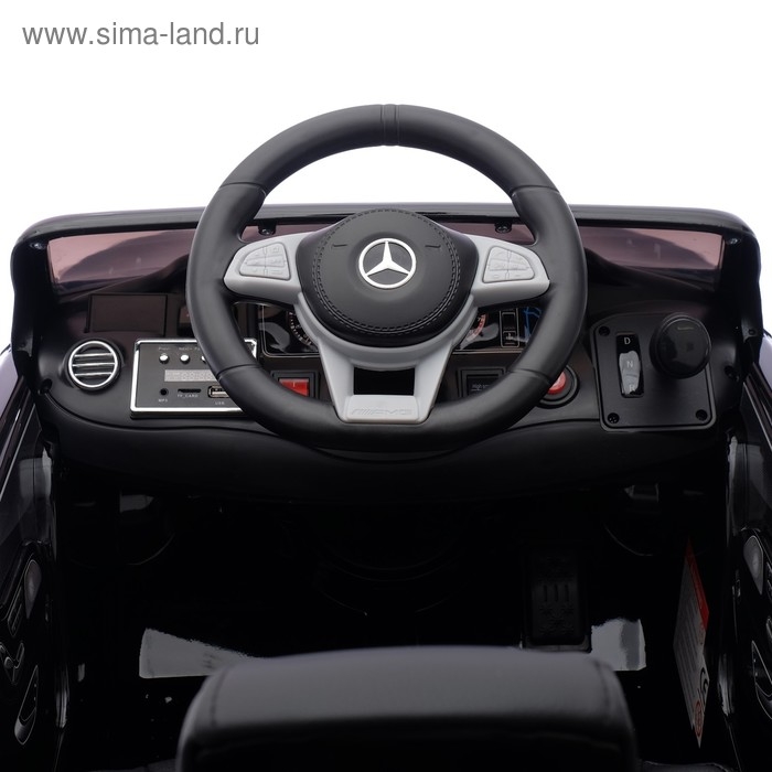 Электромобиль MERCEDES-BENZ S63 AMG, EVA колёса, кожаное сидение, цвет чёрный Электромобиль MERCEDES-BENZ S63 AMG, EVA колёса, кожаное сидение, цвет чёрный