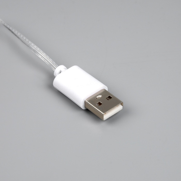 Неоновая вывеска «Полумесяц» 30 x 18.5 см, батарейки AAx3 (нет в комплекте) + USB, свечение тёплое белое