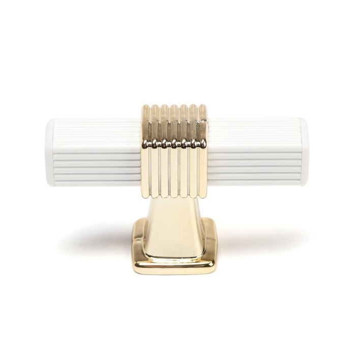 Ручка кнопка CAPPIO PK117, цвет белый/золото Ручка кнопка CAPPIO PK117, цвет белый/золото