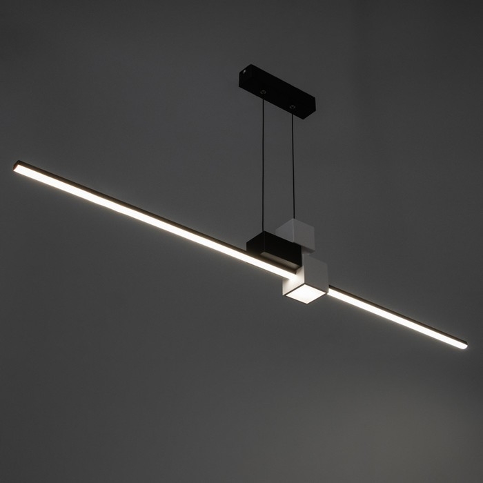 Светильник с ПДУ "Наоми" LED 20Вт 3000-6000К бело-черный 120х100 см