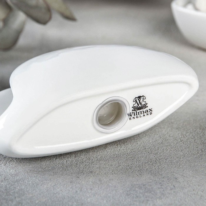 Салфетница фарфоровая Wilmax, 11×8 см, цвет белый Салфетница фарфоровая Wilmax, 11×8 см, цвет белый