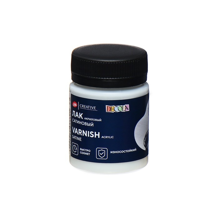 Лак акриловый САТИНОВЫЙ, на водной основе 50 мл, ЗХК Decola Лак акриловый САТИНОВЫЙ, на водной основе 50 мл, ЗХК Decola