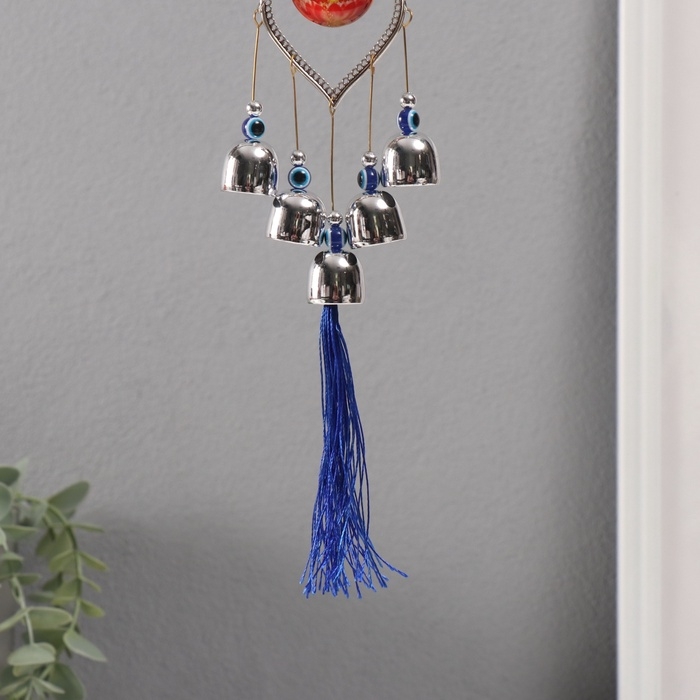 Музыка ветра металл от сглаза Музыка ветра металл от сглаза "Богиня Лакшми" 5 колокольчиков 36 см