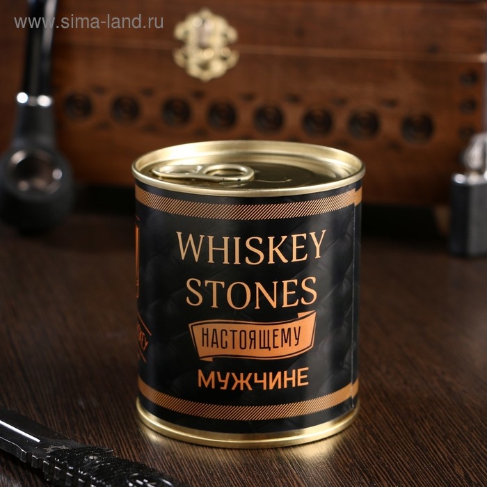 Набор камней для виски  Набор камней для виски "Whiskey stones. Vintage", в консервной банке, 9 шт.