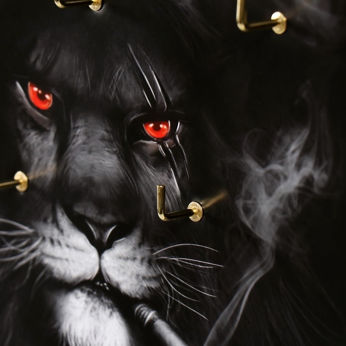 Ключница открытая Ключница открытая "Лев" 5 крючков, 23х32 см