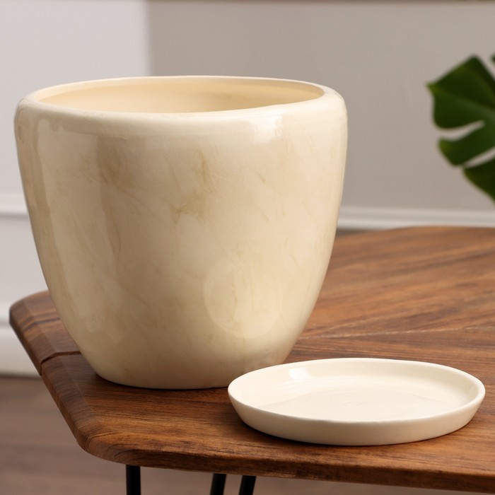 Набор горшков 3шт. Набор горшков 3шт. "Лето" белый: 11,5л, 5л, 1,8л