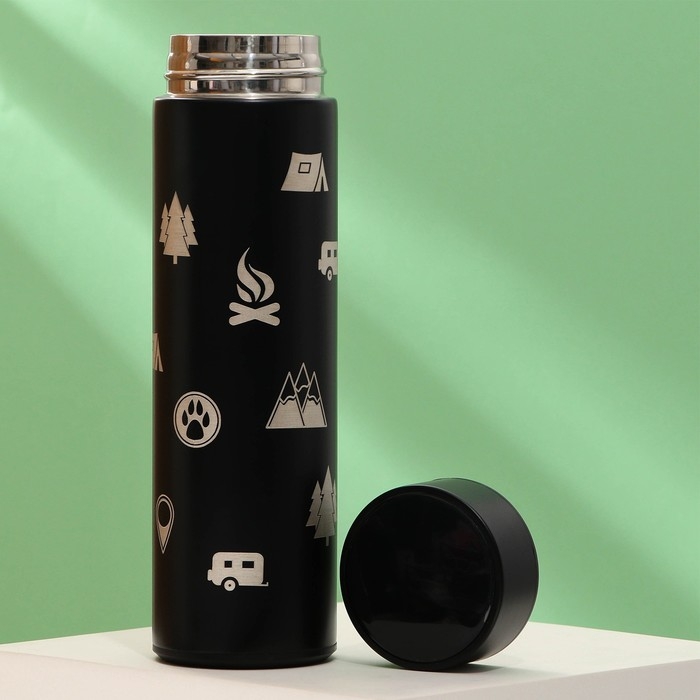 Термос с индикатором температуры &laquo;В поход&raquo;, 500 мл, сохраняет тепло 10-12 ч