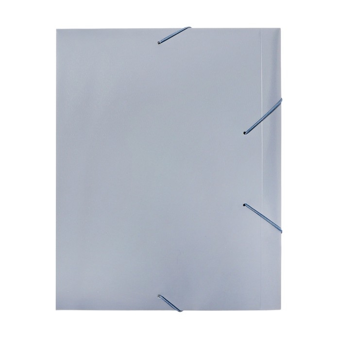 Папка-короб на резинке А4, 500мкм, Calligrata, корешок 25 мм, до 230 листов, тиснение  Папка-короб на резинке А4, 500мкм, Calligrata, корешок 25 мм, до 230 листов, тиснение "песок", серая