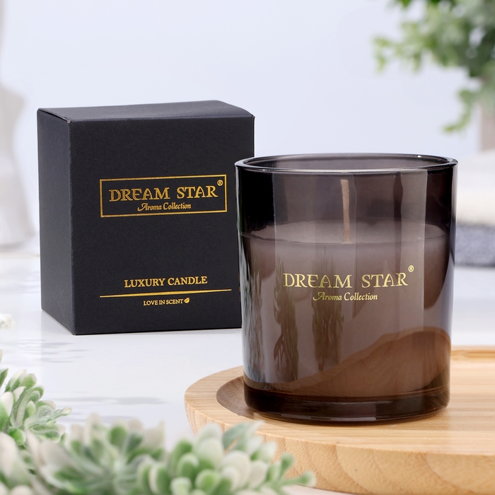 Свеча ароматическая в стакане  Свеча ароматическая в стакане "Dream Star", цветок апельсина, 7х8 см