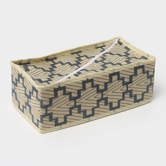 Органайзер для хранения белья Доляна «Гэтс», 8 ячеек, 28×14×10 см, цвет бежевый Органайзер для хранения белья Доляна «Гэтс», 8 ячеек, 28×14×10 см, цвет бежевый