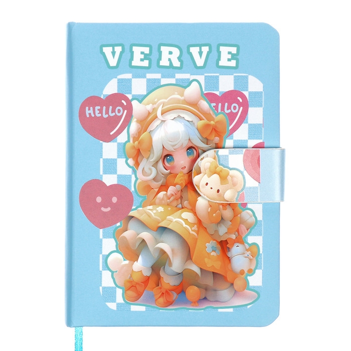 Записная книжка подарочная 96л,линия, с хлястиком, срез с рисунком обложки, Аниме (12,9х9см) 10539 Записная книжка подарочная 96л,линия, с хлястиком, срез с рисунком обложки, Аниме (12,9х9см) 10539