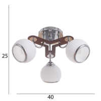 Люстра "Бетти" 3х40Вт Е27 Хром МОДЕЛЬ: 2800299