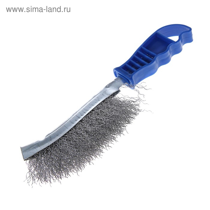 Щетка металлическая ручная ТУНДРА, оцинкованная, пластиковая рукоятка Щетка металлическая ручная ТУНДРА, оцинкованная, пластиковая рукоятка