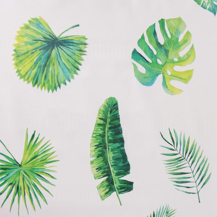 Клеёнка на стол Доляна «Тропики», на тканевой основе, рулон 20 метров, ширина 137 см, общая толщина 0,22 мм, цвет белый Клеёнка на стол Доляна «Тропики», на тканевой основе, рулон 20 метров, ширина 137 см, общая толщина 0,22 мм, цвет белый