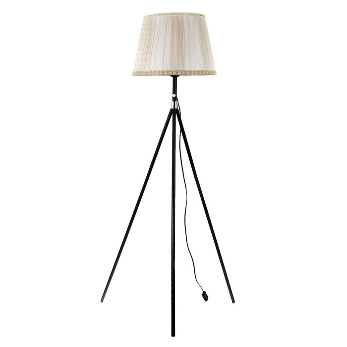 Торшер 19020/1 E27 40Вт черный 75х75х130 см