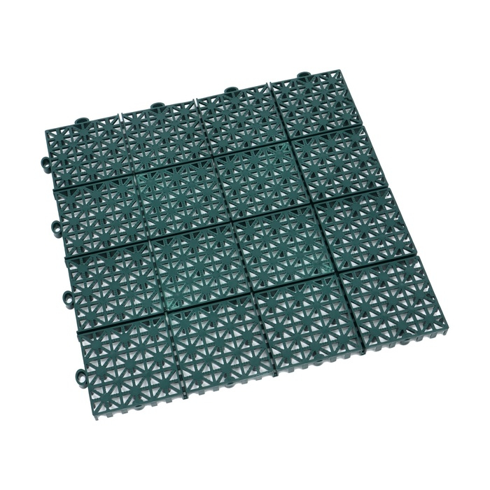 Универсальное покрытие POL-PLAST 30 х 30 см, зеленый, набор 9 шт Универсальное покрытие POL-PLAST 30 х 30 см, зеленый, набор 9 шт