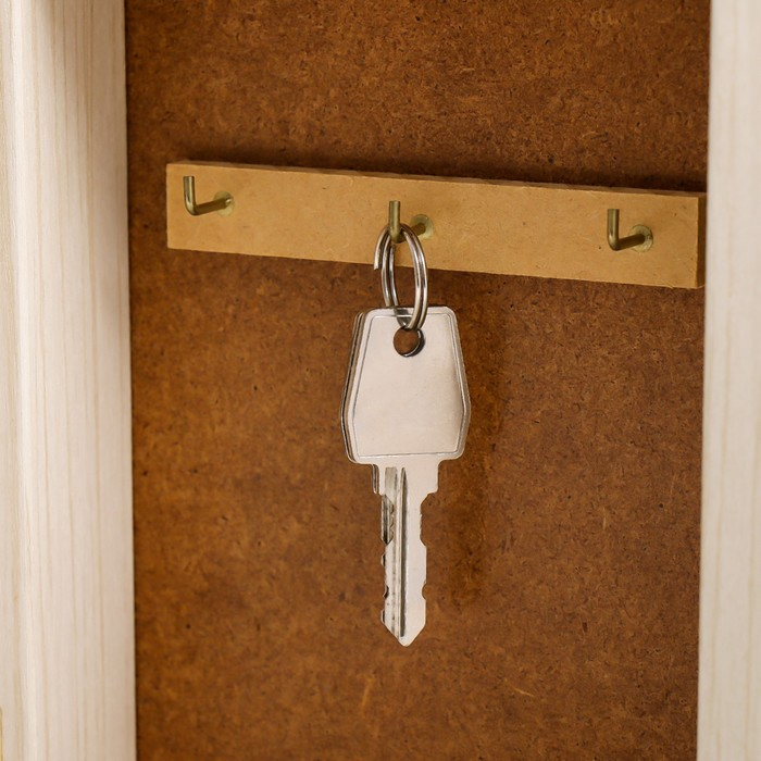 Ключница Ключница "Париж 13" молочный дуб 15х21 см