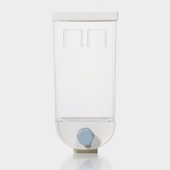 Контейнер - дозатор для сыпучих продуктов RICCO, 11,8×9,5×25,5 см, 1,5 л, цвет белый