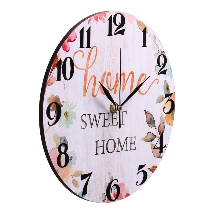 Часы настенные, интерьерные Часы настенные, интерьерные "Дом милый дом", дискретный ход, d-23 см