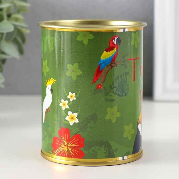 Копилка-банка металл Копилка-банка металл "Tropical paradise"