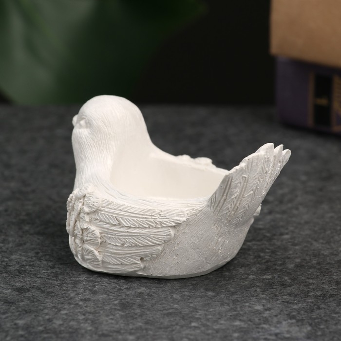 Подсвечник  Подсвечник "Птичка" перламутр, 8х5,5х4,5см