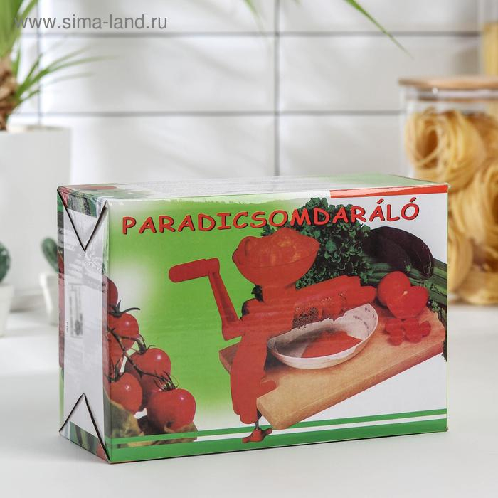 Соковыжималка для томатов Доляна, 27 см, цвет красный Соковыжималка для томатов Доляна, 27 см, цвет красный