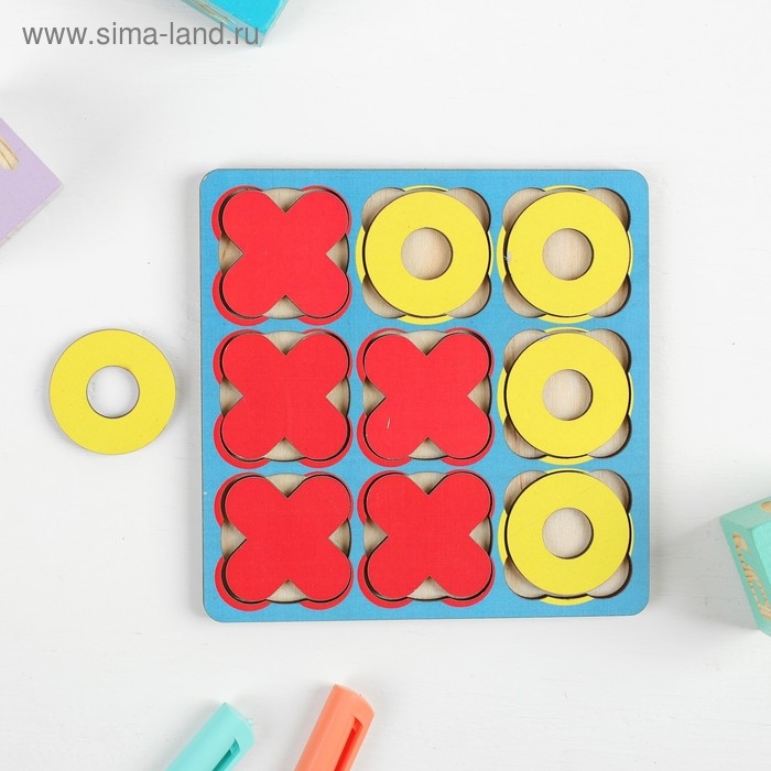 Рамка-вкладыш «Крестики - нолики» МИКС, 10 элементов Рамка-вкладыш «Крестики - нолики» МИКС, 10 элементов