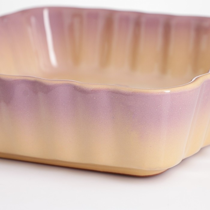 Емкость для запекания Емкость для запекания "Волна квадратная" 1,5л / 6,5х23х23см, нежность