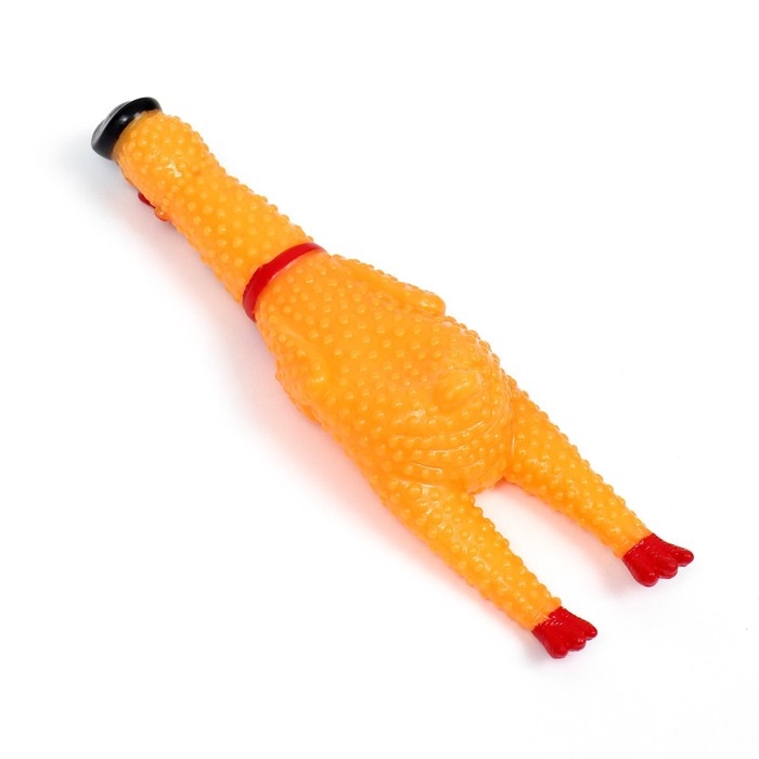 Игрушка пищащая Игрушка пищащая "Курица пират" для собак, 16,5 см, жёлтая