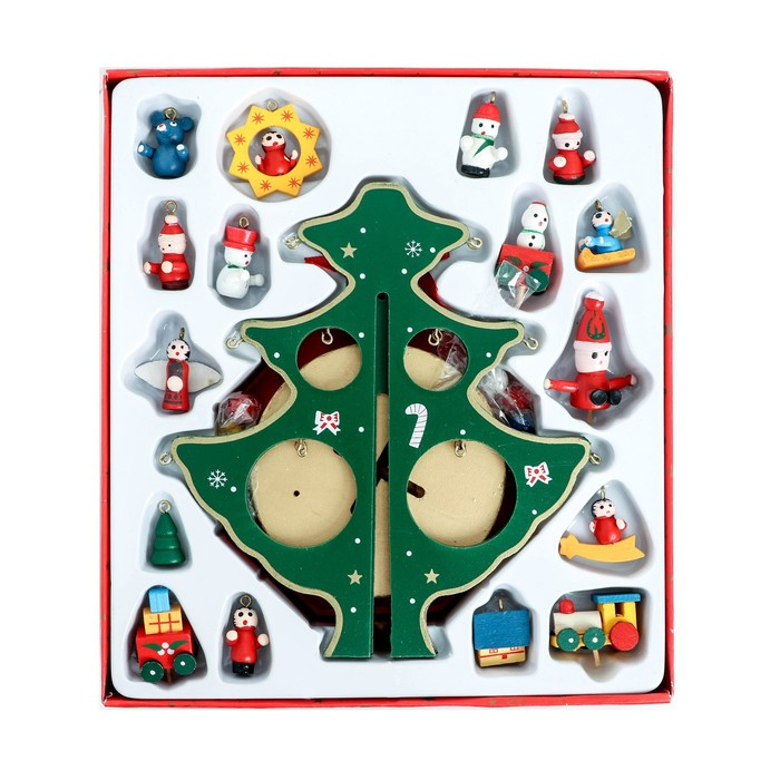 Сувенир новогодний «Ёлка на подставке с игрушками», 18 предметов, музыкальная, заводная, МИКС Сувенир новогодний «Ёлка на подставке с игрушками», 18 предметов, музыкальная, заводная, МИКС