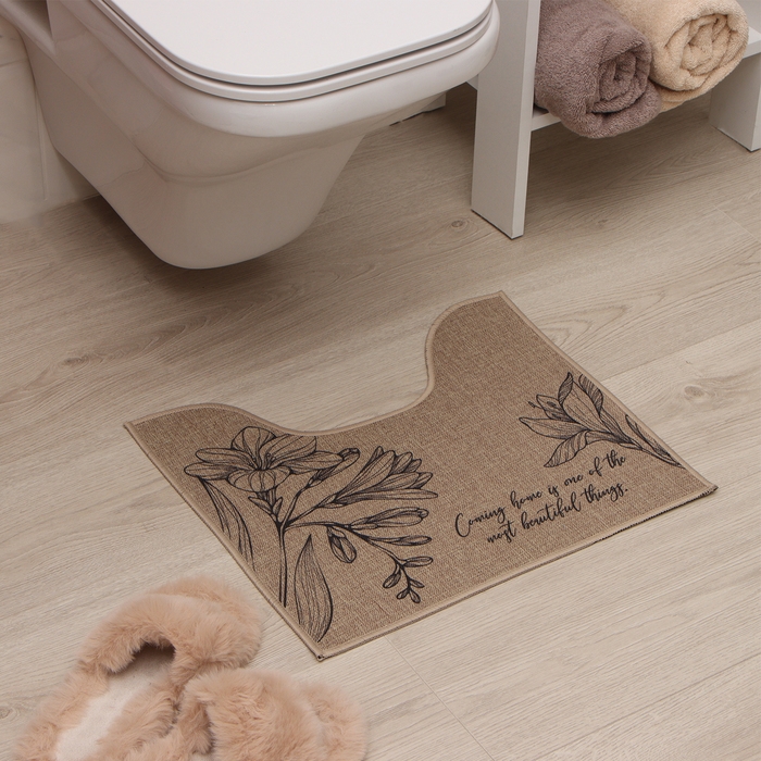 Коврик для ванной Этель Коврик для ванной Этель "Beautiful", 40х45 см