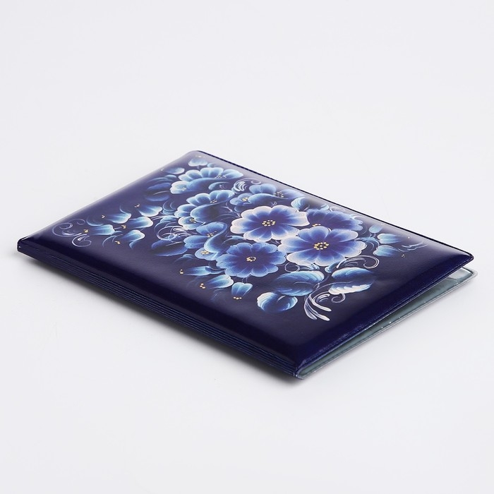 Обложка для паспорта, цвет синий Обложка для паспорта, цвет синий