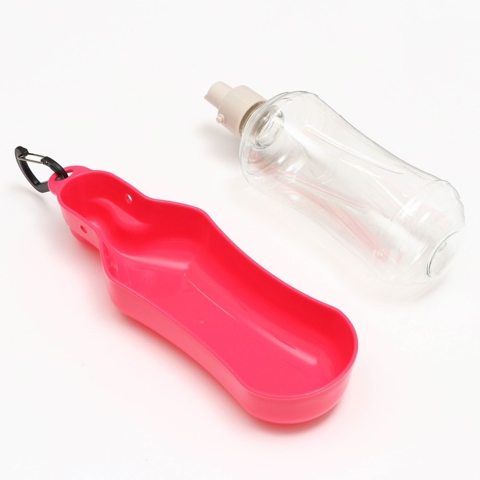 Поилка прогулочная фигурная, 500 мл, с мягким носиком, розовая Поилка прогулочная фигурная, 500 мл, с мягким носиком, розовая