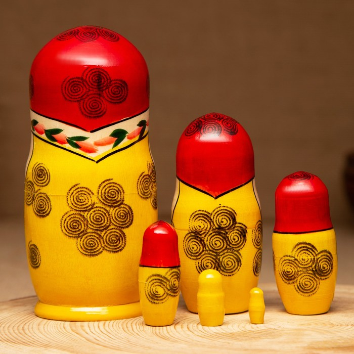 Матрёшка «Нина», красный платок, 6 кукольная, 12-14 см Матрёшка «Нина», красный платок, 6 кукольная, 12-14 см