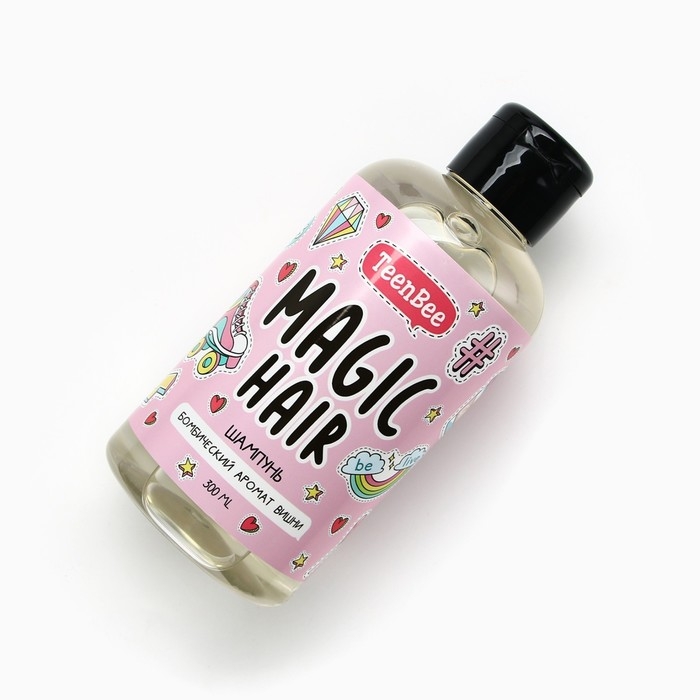 Подарочный набор косметики, шампунь для волос, гель для душа, пена для ванны, 3 х 300 мл, аромат вишни,малины и дыни, TeenBee