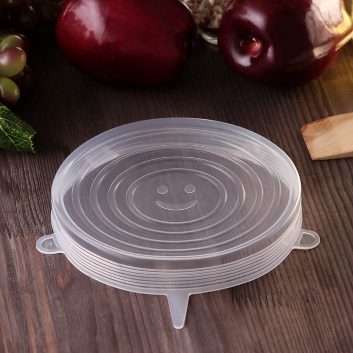 Набор крышек силиконовых Доляна «Черепашка», 6 шт, d=19,2 см, d=15,7 см, d=14 см, d=11,2 см, d=9,2 см, d=6,2 см Набор крышек силиконовых Доляна «Черепашка», 6 шт, d=19,2 см, d=15,7 см, d=14 см, d=11,2 см, d=9,2 см, d=6,2 см